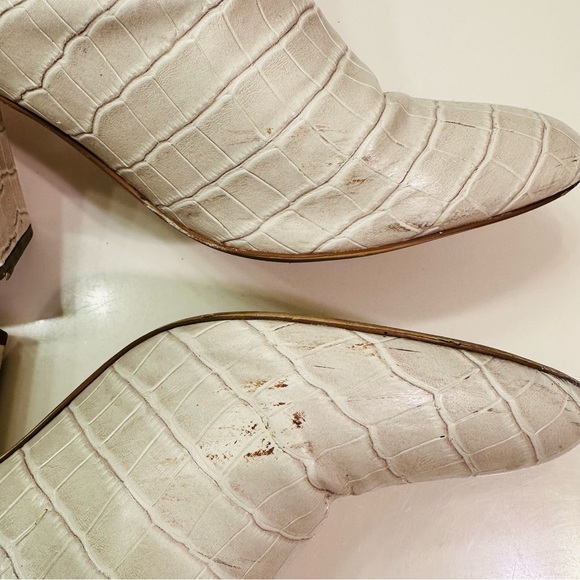 Steve Madden Rookie Bootie White Pearl Croc 10 - Picture 10 of 10